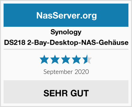 Synology DS218 2-Bay-Desktop-NAS-Gehäuse Test