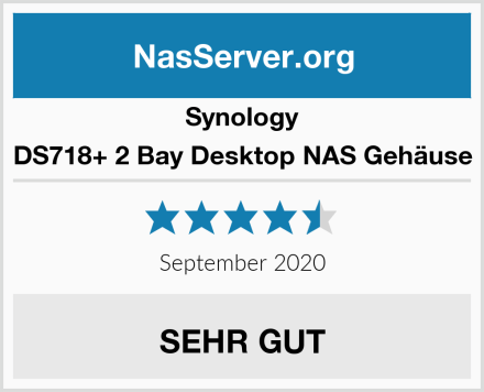 Synology DS718+ 2 Bay Desktop NAS Gehäuse Test