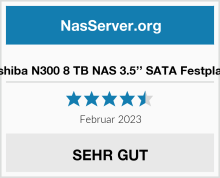  Toshiba N300 8 TB NAS 3.5’’ SATA Festplatte Test