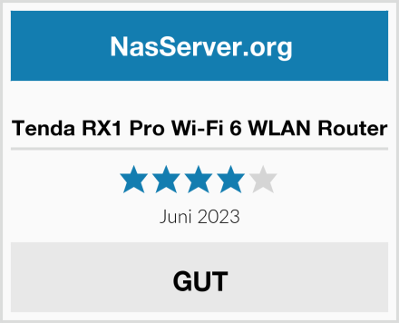  Tenda RX1 Pro Wi-Fi 6 WLAN Router Test